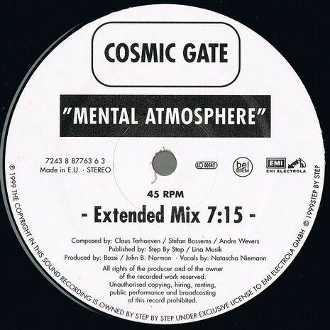 Cosmic Gate - Mental Atmosphere (1999)