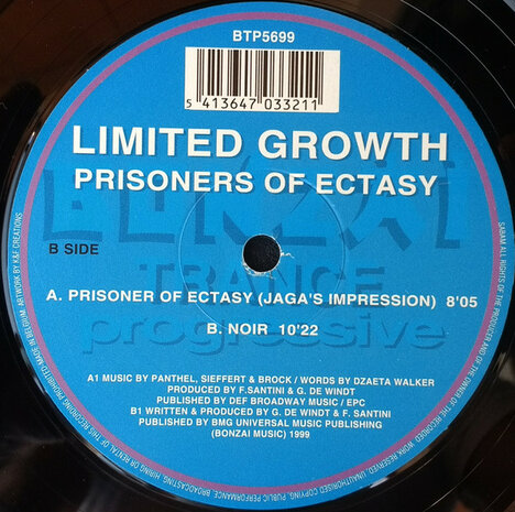 Limited Growth - Prisoners Of Ectasy (1999)