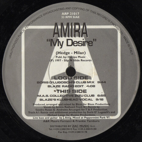 Amira - My Desire (1997)