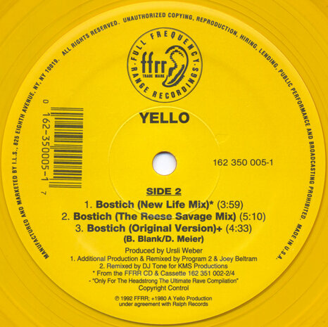 Yello - Bostich (1992)