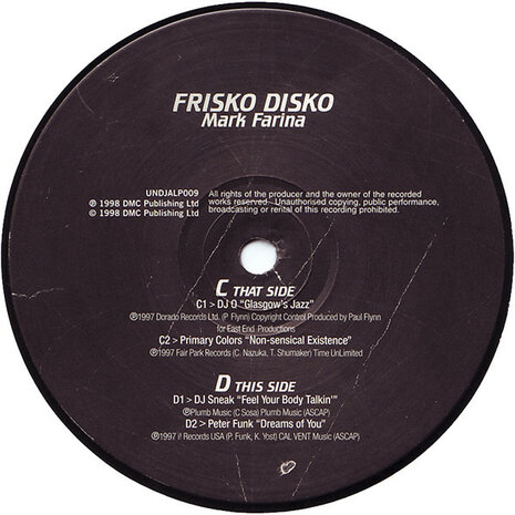 Mark Farina - United DJs Of America - Frisko Disko (1998) (3 x LP)