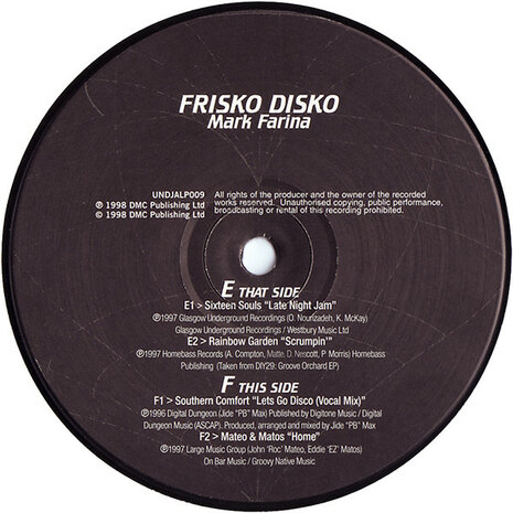 Mark Farina - United DJs Of America - Frisko Disko (1998) (3 x LP)