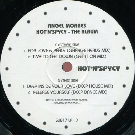 Angel Moraes - Hot &#039;N&#039; Spycy (The Album) (1996) (2 x 12&#039;&#039;)