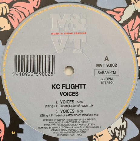 KC Flightt - Voices (Remix By Wonka) (1992)