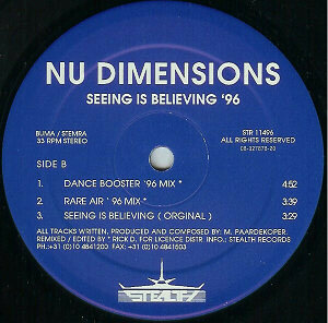 Nu Dimensions - Seeing Is Believing &#039;96 (1996)