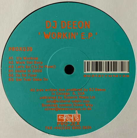 DJ Deeon - Workin&#039; EP (2002)