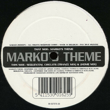 DJ Marko - Marko&#039;s Theme (1995)