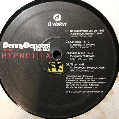 Benny Benassi Presents The Biz - Hypnotica (2003) (2 x 12&#039;&#039;)