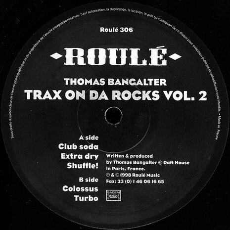 Thomas Bangalter - Trax On Da Rocks Vol. 2 (1998)