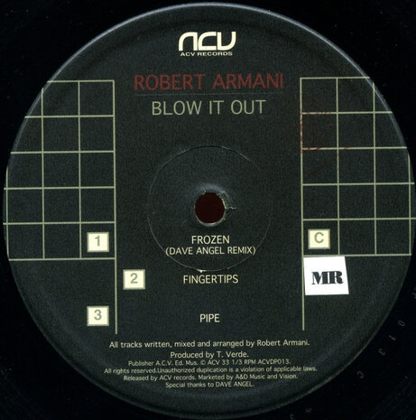 Robert Armani - Blow It Out (1995) (2 x 12&#039;&#039;)