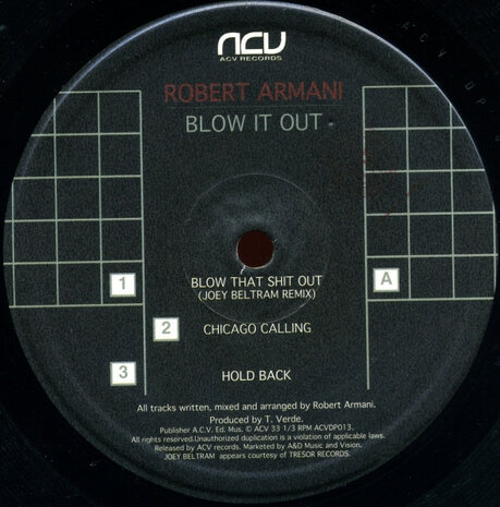 Robert Armani - Blow It Out (1995) (2 x 12&#039;&#039;)