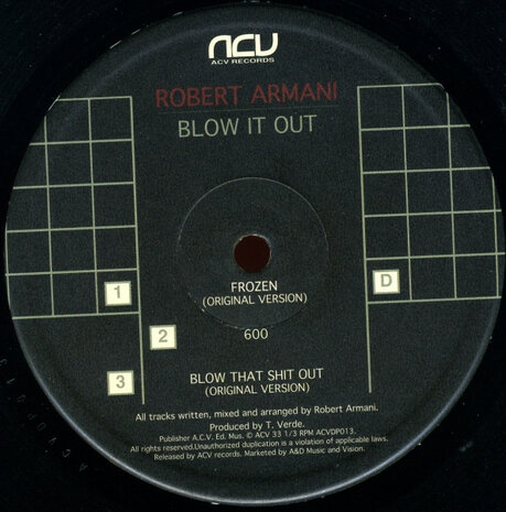 Robert Armani - Blow It Out (1995) (2 x 12&#039;&#039;)