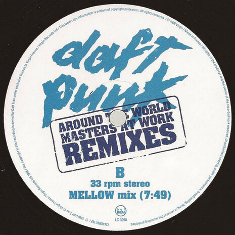 Daft Punk - Around The World (Ricanstructed By Masters At Work) (1998) (2 x 12&#039;&#039;)