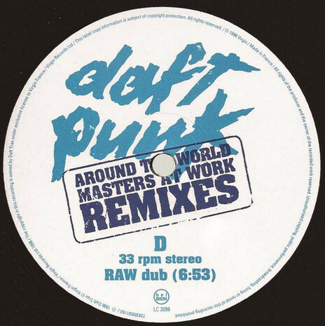 Daft Punk - Around The World (Ricanstructed By Masters At Work) (1998) (2 x 12&#039;&#039;)