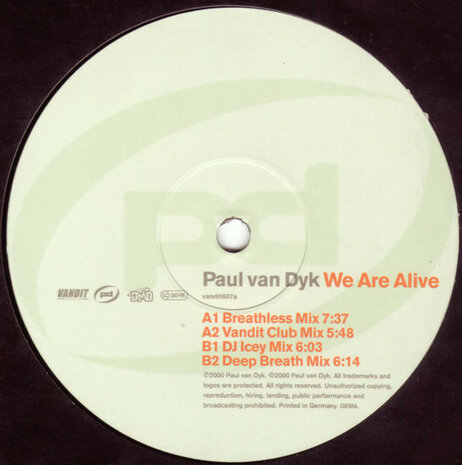 Paul van Dyk - We Are Alive (2000)