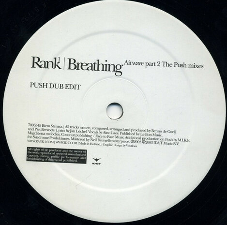 Rank 1 - Breathing Airwave Part 2 The Push Mixes (2003)