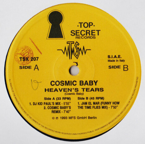 Cosmic Baby - Heaven&#039;s Tears (Jam El Mar Kid Paul Remixes) (1993)