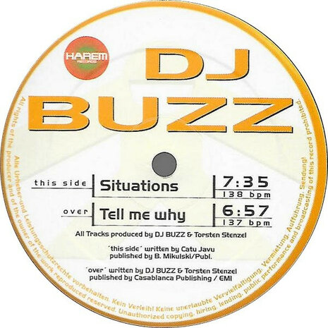 DJ Buzz - Situations / Tell Me Why (1999)