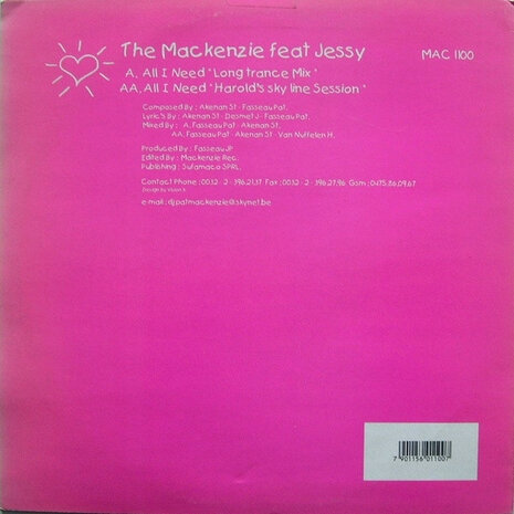 The Mackenzie Feat. Jessy - All I Need (2001)