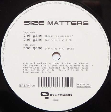 Size Matters - The Game (1999)