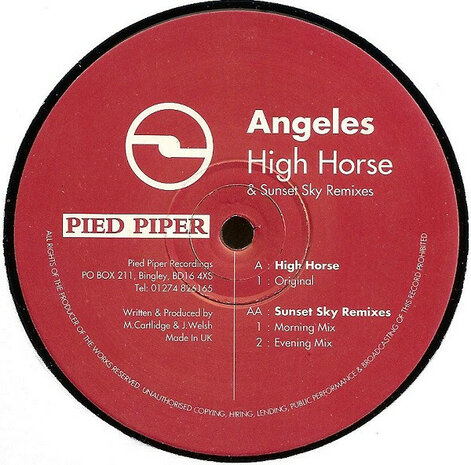 Angeles - High Horse (&amp; Sunset Sky Remixes) (1998)