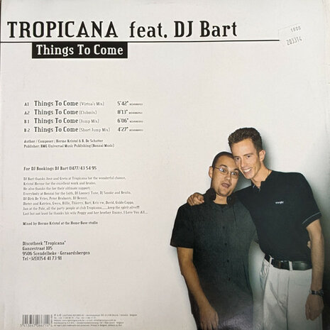 Tropicana Feat. DJ Bart - Things To Come (2001)