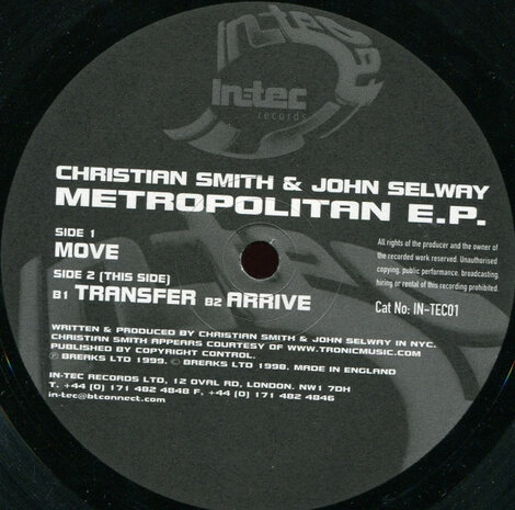 Christian Smith &amp; John Selway - Metropolitan E.P. (1999)