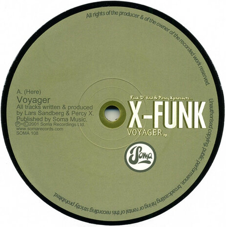 Funk D&#039;Void &amp; Percy X presents X-Funk - Voyager EP (2001)