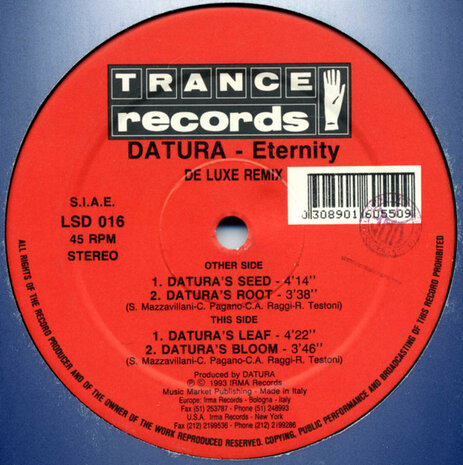 Datura - Eternity (De Luxe Remix) (1993)