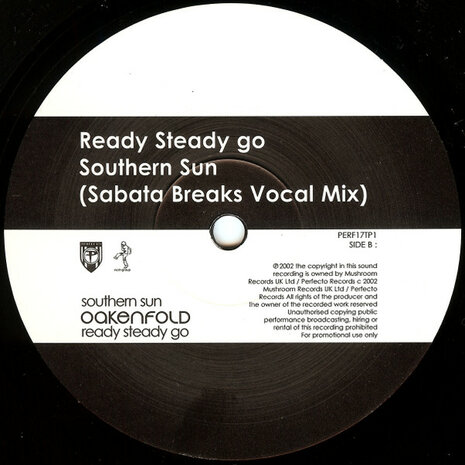 Paul Oakenfold - Southern Sun / Ready Steady Go (2002) (2 x 12&#039;&#039;)