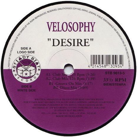 Velosophy - Desire (1996)