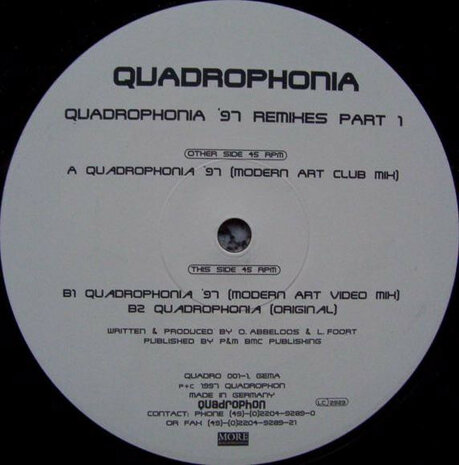 Quadrophonia - Quadrophonia &#039;97 (Remixes Part 1) (1997)