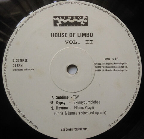 Various - House Of Limbo Vol. II (1994)