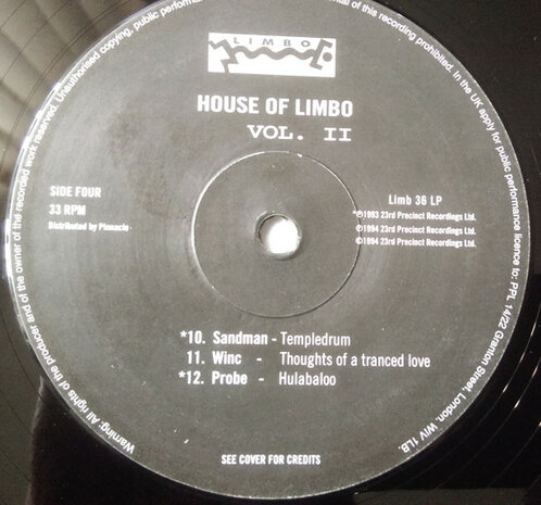 Various - House Of Limbo Vol. II (1994)