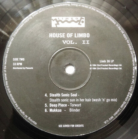 Various - House Of Limbo Vol. II (1994)