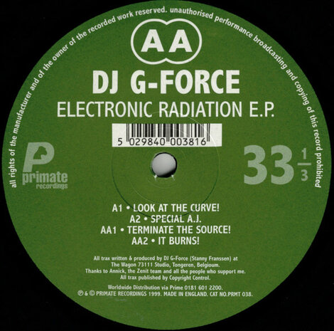 G-Force - Electronic Radiation E.P. (1999)