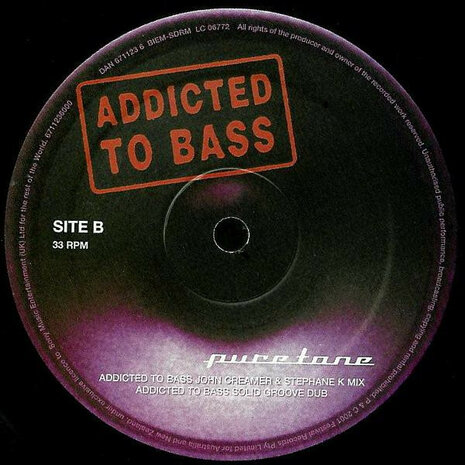 Puretone - Addicted To Bass (2001)