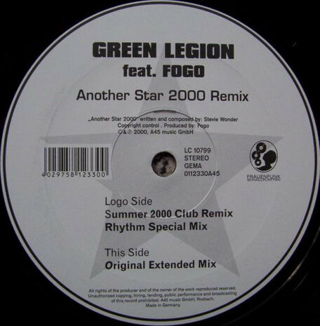 Green Legion Featuring Fogo - Another Star (2000 Remix) (2000)