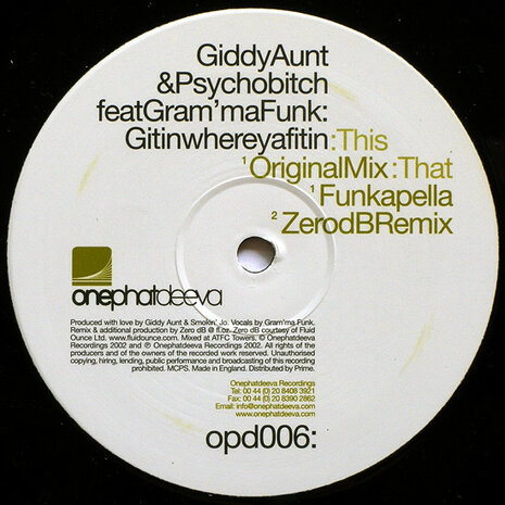 Giddy Aunt &amp; Psychobitch - Gitinwhereyafitin! (2002)