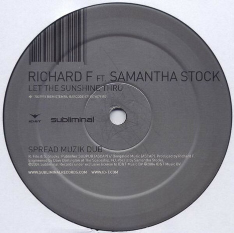 Richard F. Ft. Samantha Stocks - Let The Sunshine Thru (2004)