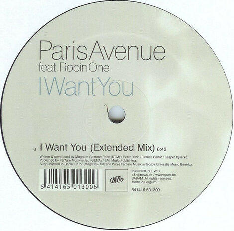 Paris Avenue Feat. Robin One - I Want You (2004)