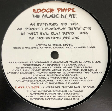 The Boogie Pimps - The Music In Me! (2005)