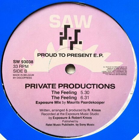 Private Productions - Proud To Present E.P. (1994)