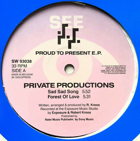 Private Productions - Proud To Present E.P. (1994)