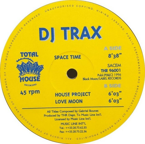 DJ Trax - Space Time (1996)