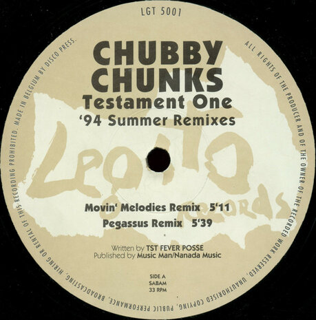 Chubby Chunks - Testament One (&#039;94 Summer Remixes) (1994)