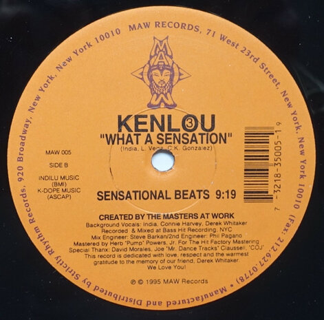 Kenlou - What A Sensation (1995)