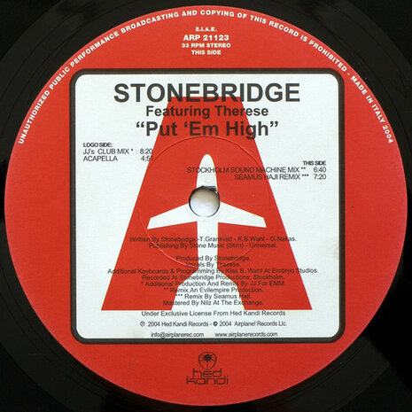 StoneBridge Featuring Therese - Put &#039;Em High (2004)