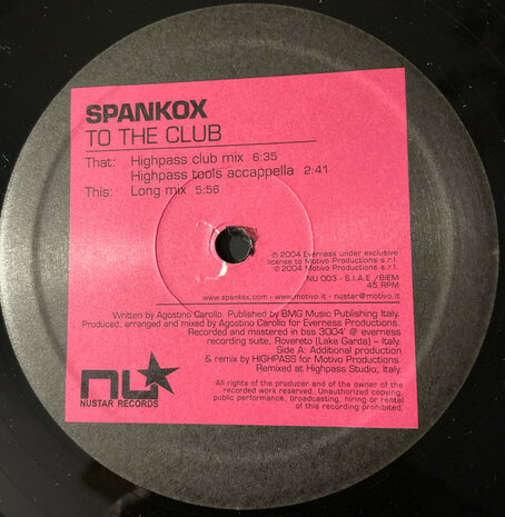 Spankox - To The Club (2004)