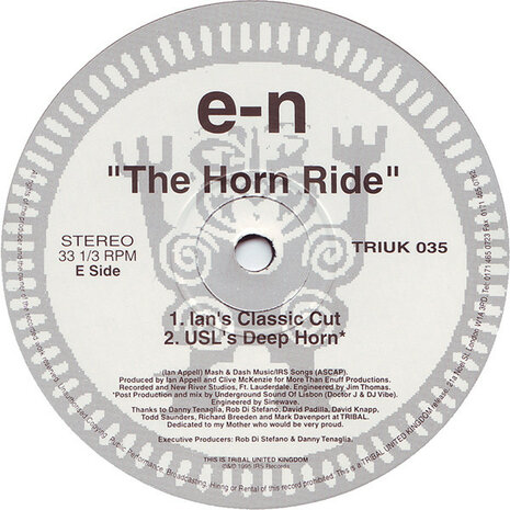 e-N - The Horn Ride (2 x 12&#039;&#039;) (1995)